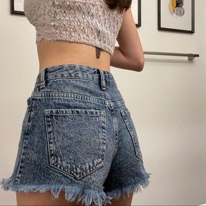 pacsun denim shorts